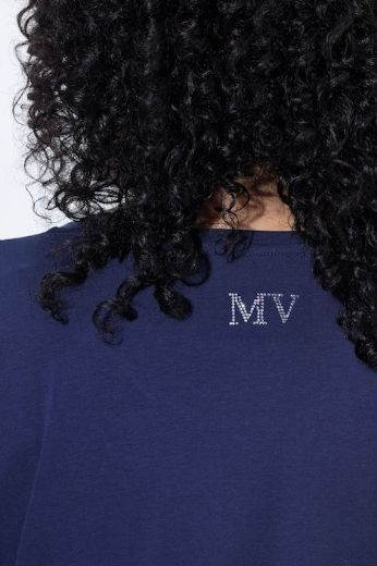 Plus size veliki brojevi Majica 3/4 rukava širokog kroja okruglog izreza s printom za punije