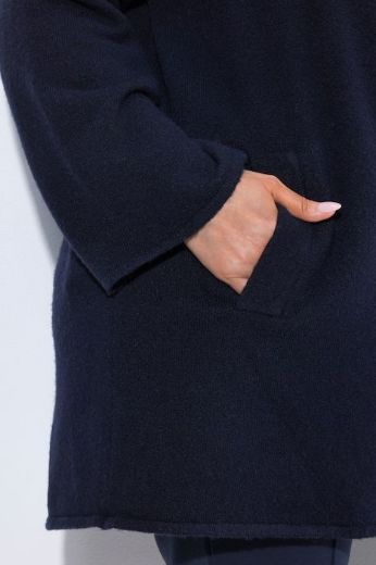 Plus size veliki brojevi Kardigan dugih rukava otvorenog kroja s kragnom za punije