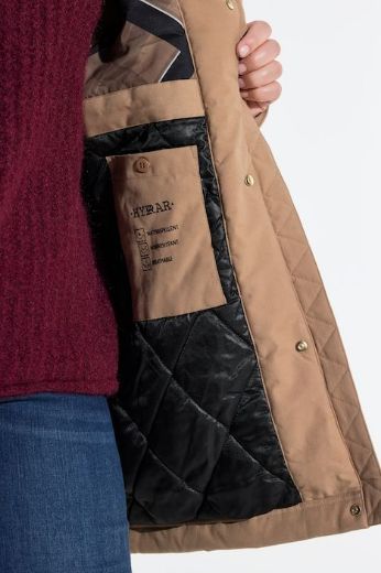 Plus size veliki brojevi Parka vodootporna A kroja s kapuljačom i toplom podstavom za punije