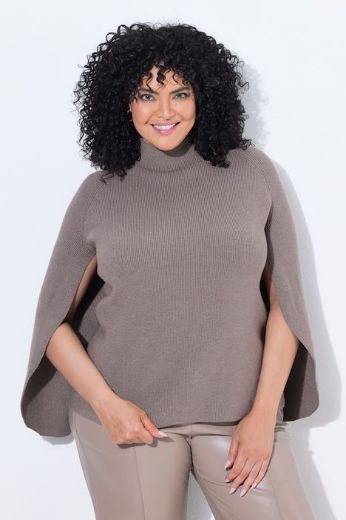 Plus size veliki brojevi Pulover dugih rukava s povišenim ovratnikom za punije