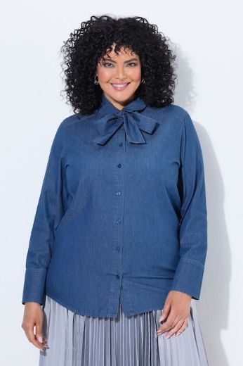 Plus size veliki brojevi Bluza dugih rukava s kragnom za punije