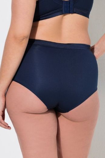 Plus size veliki brojevi Gaćice hipster s ukrasnim satenskim prugama za punije