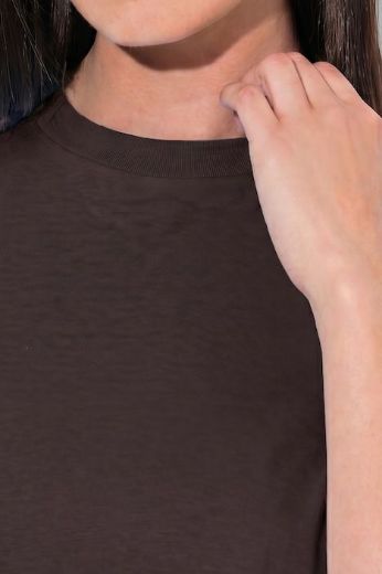 Plus size veliki brojevi Majica kratkih rukava s povišenim ovratnikom za punije