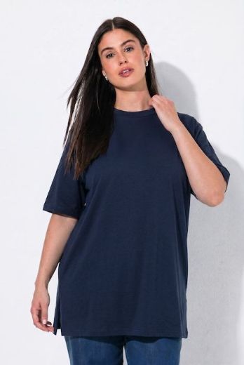Plus size veliki brojevi Majica kratkih rukava s povišenim ovratnikom za punije