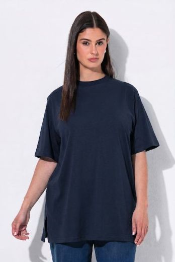 Plus size veliki brojevi Majica kratkih rukava s povišenim ovratnikom za punije