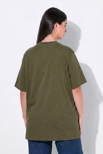 Plus size veliki brojevi Majica kratkih rukava s povišenim ovratnikom za punije