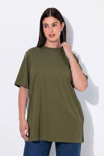 Plus size veliki brojevi Majica kratkih rukava s povišenim ovratnikom za punije