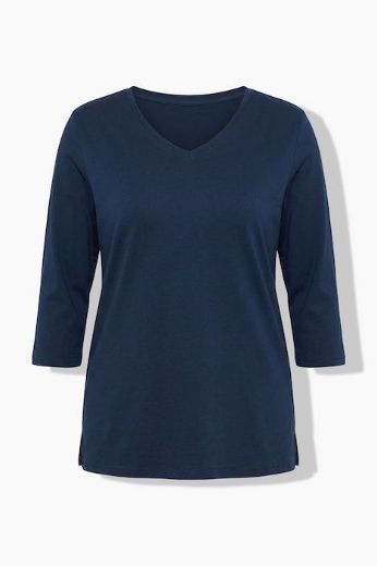 Plus size veliki brojevi Majice 3/4 rukava 2 u paketu V izreza za punije