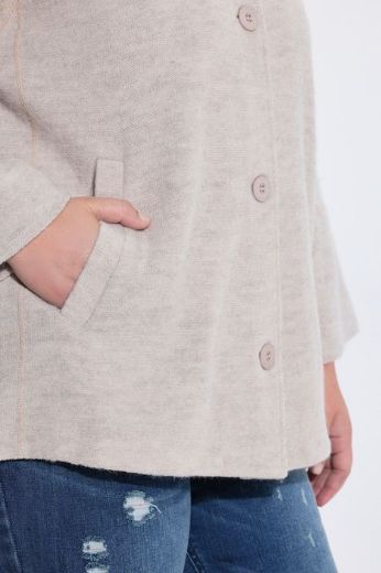 Plus size veliki brojevi Jakna vunena A kroja dugih rukava s kragnom za punije