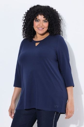 Plus size veliki brojevi Majica 3/4 rukava A kroja okruglog izreza za punije