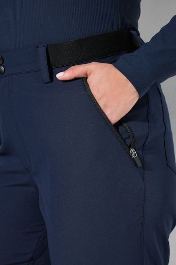 Plus size veliki brojevi Hlače outdoor uskog kroja elastičnog struka s patentnim džepovima za punije