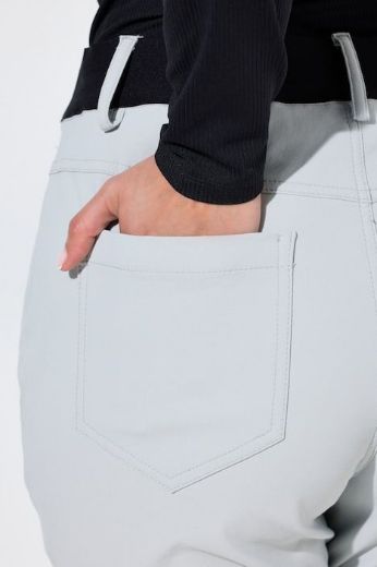 Plus size veliki brojevi Hlače outdoor uskog kroja elastičnog struka s patentnim džepovima za punije