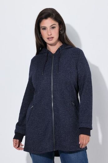 Plus size veliki brojevi Jakna od flisa dugih rukava s kapuljačom za punije