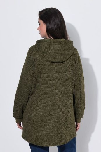 Plus size veliki brojevi Jakna od flisa dugih rukava s kapuljačom za punije