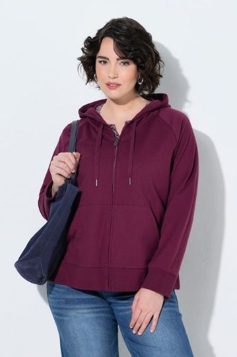 Plus size veliki brojevi Majica dugih rukava s kapuljačom i patentnim zatvaračem za punije