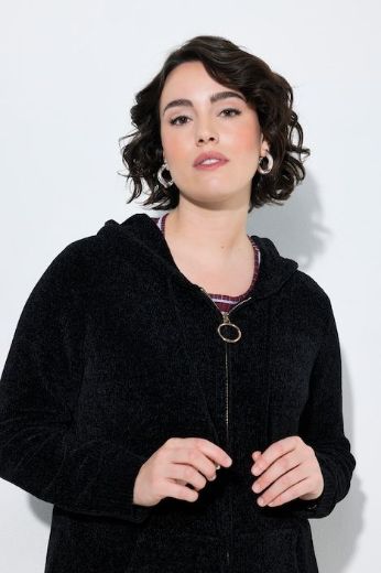 Plus size veliki brojevi Kardigan kraćeg modela s patentnim zatvaračem za punije