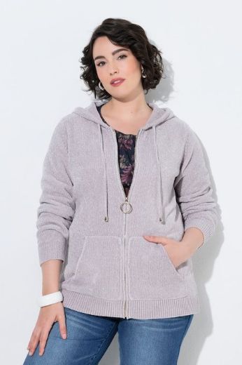 Plus size veliki brojevi Kardigan kraćeg modela s patentnim zatvaračem za punije