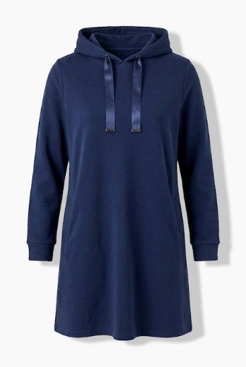 Plus size veliki brojevi Haljina dugih rukava s kapuljačom za punije