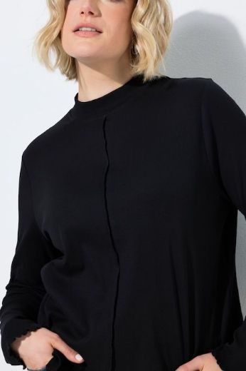 Plus size veliki brojevi Majica dugih rukava s povišenim ovratnikom za punije