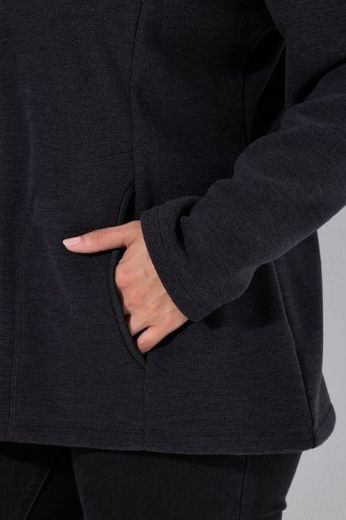 Plus size veliki brojevi Jakna od flisa dugih rukava s povišenim ovratnikom za punije