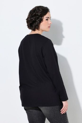 Plus size veliki brojevi Majica dugih rukava s motivom srca za punije