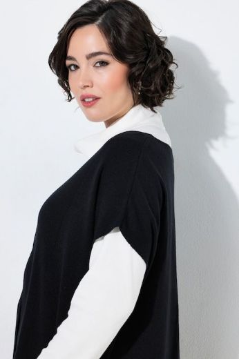 Plus size veliki brojevi  Prsluk dugi pleteni A kroja V izreza za punije