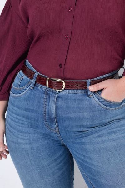 Veliki brojevi Remen s uzorkom zmijske kože moda za punije