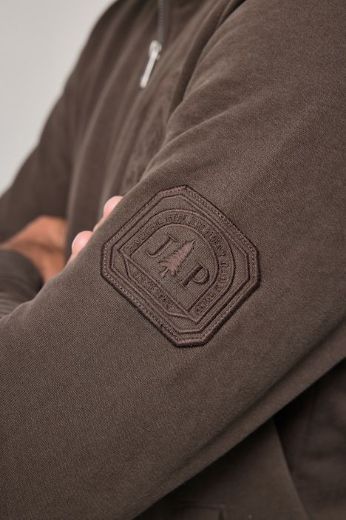 Plus size veliki brojevi Majica dugih rukava s patentnim zatvaračem i povišenim ovratnikom za punije