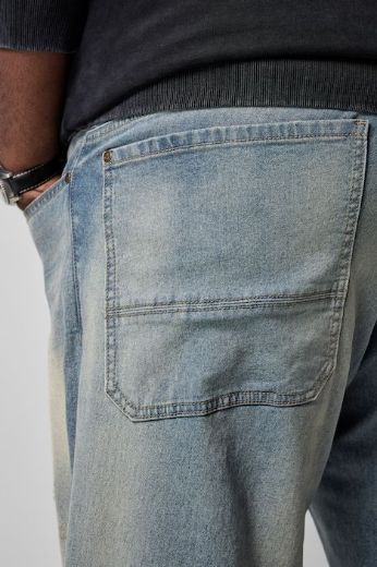 Plus size veliki brojevi Traperice šireg kroja za punije