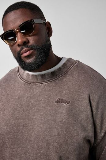 Plus size veliki brojevi Majica dugih rukava sportska šireg kroja okruglog izreza za punije