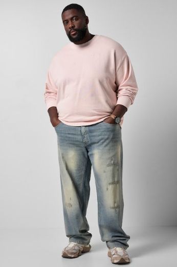 Plus size veliki brojevi Majica dugih rukava sportska šireg kroja okruglog izreza za punije
