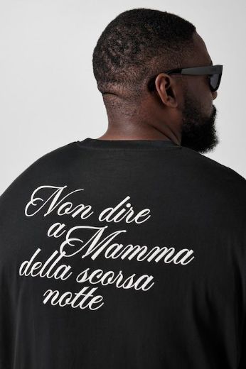 Plus size veliki brojevi Majica dugih rukava šireg kroja okruglog izreza s printom za punije