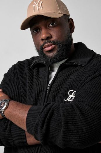 Plus size veliki brojevi Kardigan dugih rukava s povišenim ovratnikom i patentnim zatvaračem za punije