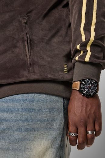 Plus size veliki brojevi Jakna sportska dugih rukava šireg kroja s povišenim ovratnikom i patentnim zatva za punije