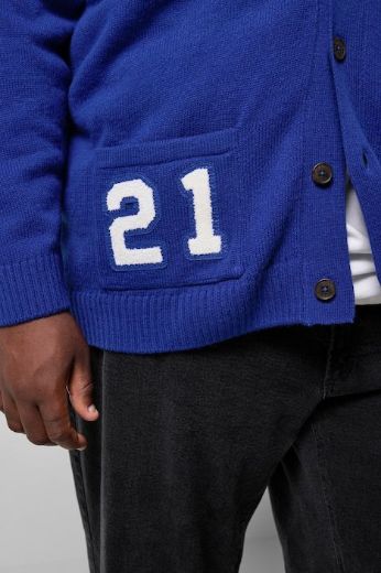 Plus size veliki brojevi Kardigan dugih rukava šireg kroja V izreza s gumbima za punije