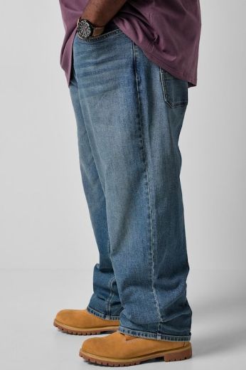 Plus size veliki brojevi Traperice širokog kroja s džepovima za punije