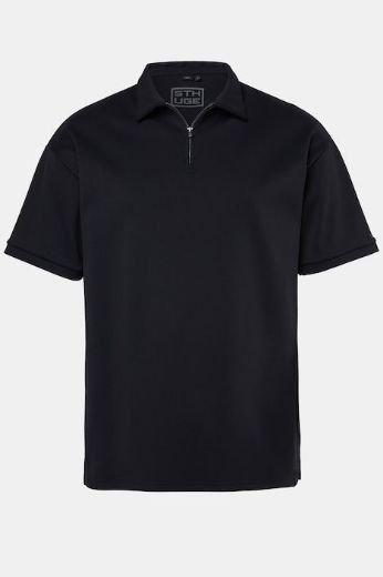 Plus size veliki brojevi Majica Polo kratkih rukava širokog kroja s patentnim zatvaračem za punije