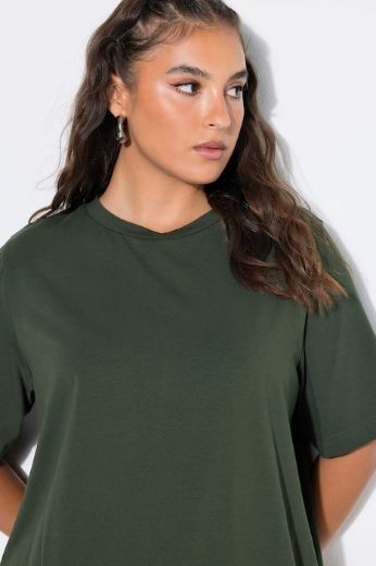 Plus size veliki brojevi Majica dugi model kratkih rukava za punije
