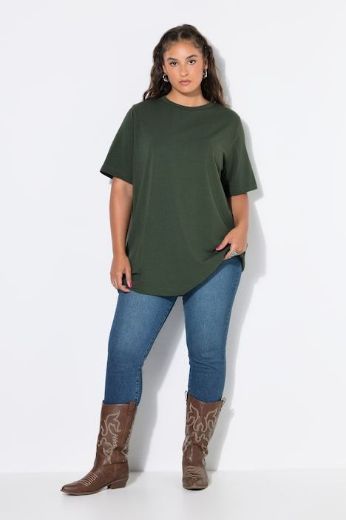 Plus size veliki brojevi Majica dugi model kratkih rukava za punije