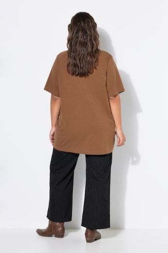 Plus size veliki brojevi Majica dugi model kratkih rukava za punije