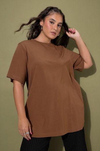 Plus size veliki brojevi Majica dugi model kratkih rukava za punije