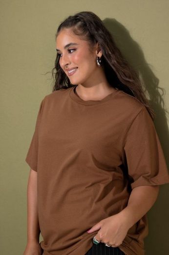 Plus size veliki brojevi Majica dugi model kratkih rukava za punije
