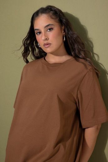 Plus size veliki brojevi Majica dugi model kratkih rukava za punije