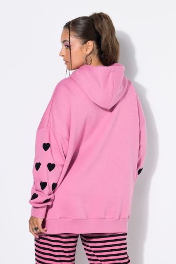 Plus size veliki brojevi Majica dugih rukava s printom srca za punije