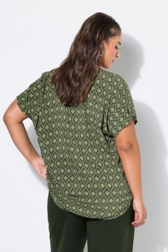 Plus size veliki brojevi Bluza kratkih rukava V ovratnika za punije
