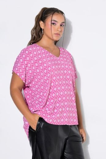 Plus size veliki brojevi Bluza kratkih rukava V ovratnika za punije