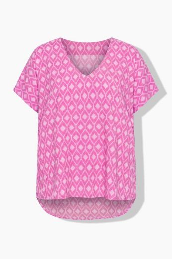 Plus size veliki brojevi Bluza kratkih rukava V ovratnika za punije