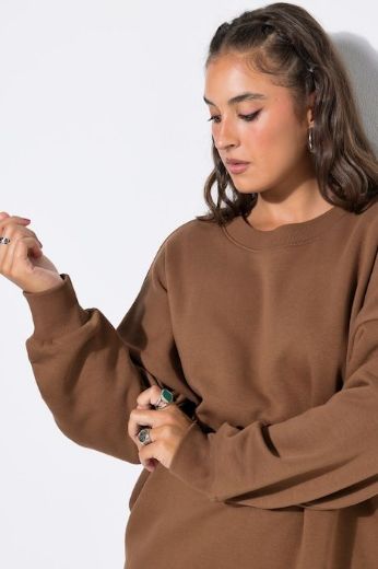 Plus size veliki brojevi Majica dugih rukava šireg kroja za punije