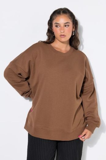 Plus size veliki brojevi Majica dugih rukava šireg kroja za punije