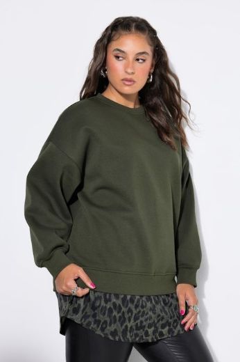 Plus size veliki brojevi Majica dugih rukava šireg kroja za punije